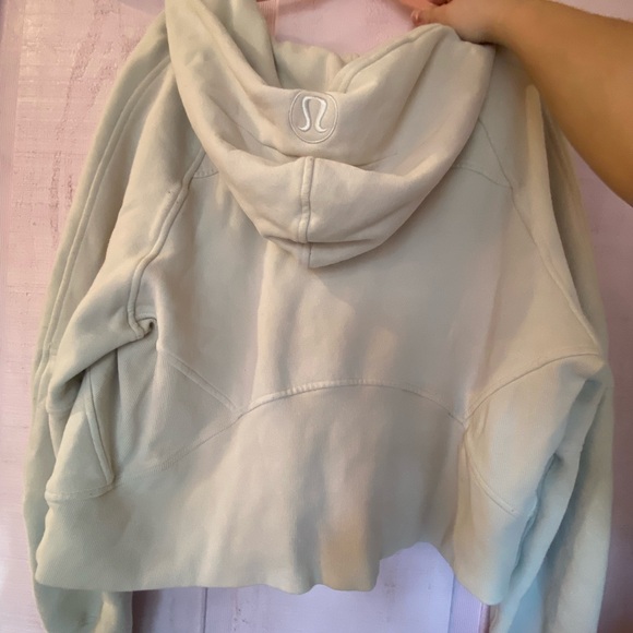 Lululemon Women's Half-Zip Cream Scuba Pullover Hoodie - Picture 3 of 4